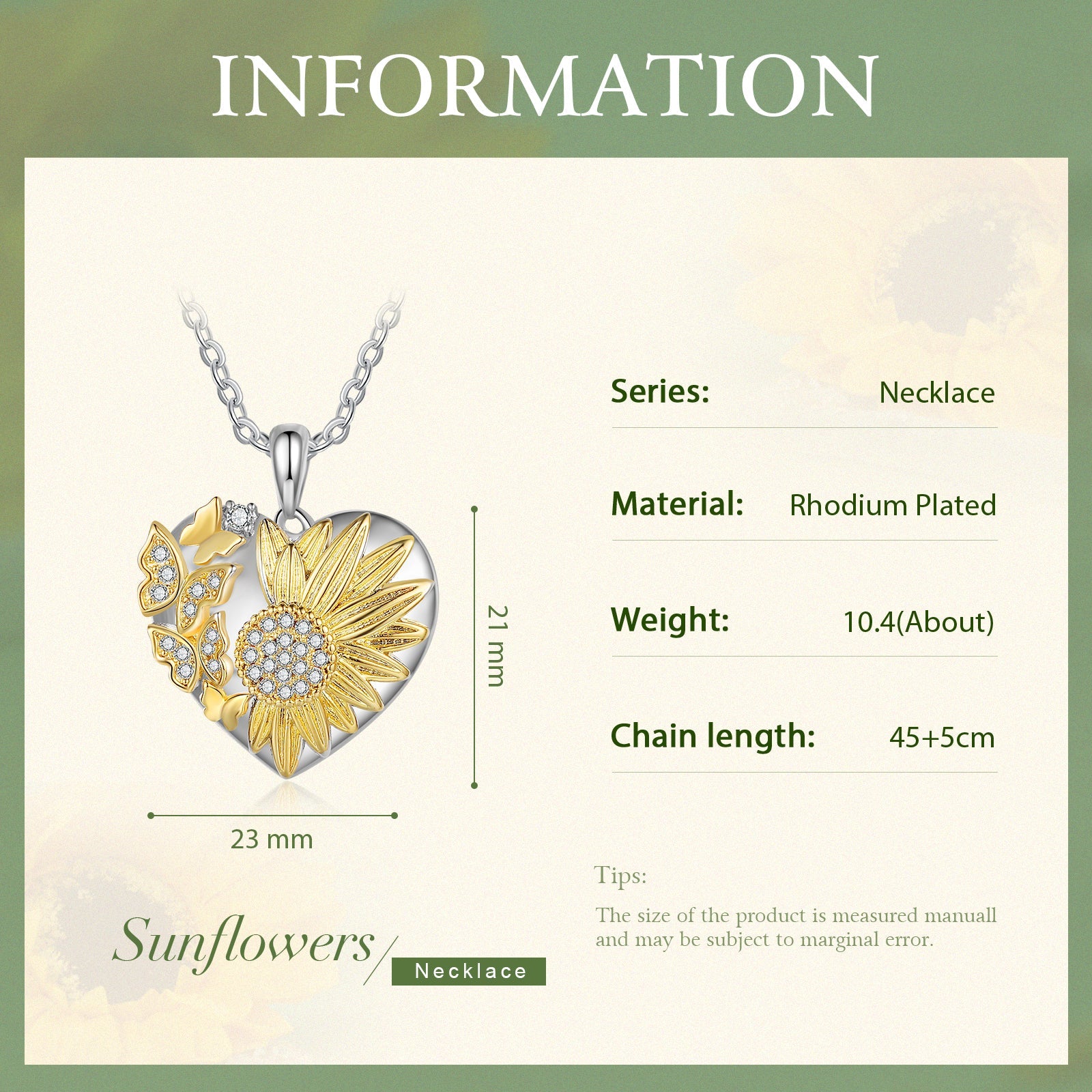 Mother's Day Gift For My Daughter - I am incomplete without you Heart Butterfly Sunflower Necklace-Engravingift