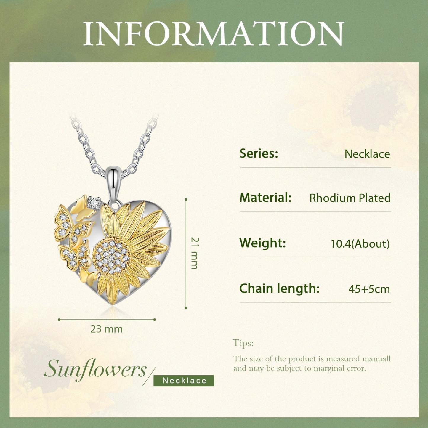 Mother's Day Gift For My Daughter - I am incomplete without you Heart Butterfly Sunflower Necklace-Engravingift