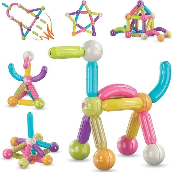 CHRISTMAS PRE SALE 49% OFF --- Magnetic Balls and Rods Set Educational Magnet Building Blocks