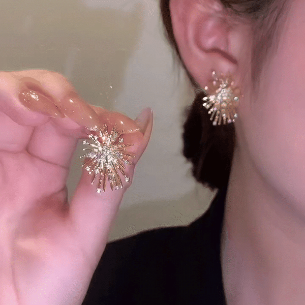 Mother's Day Gift Firework earrings-Engravingift