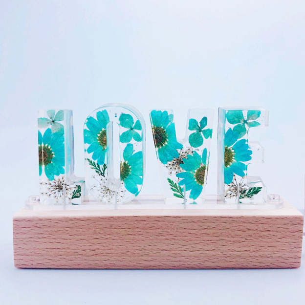 Mother's Day Gift Custom Resin Letter Lamp - HANDMADE-Engravingift