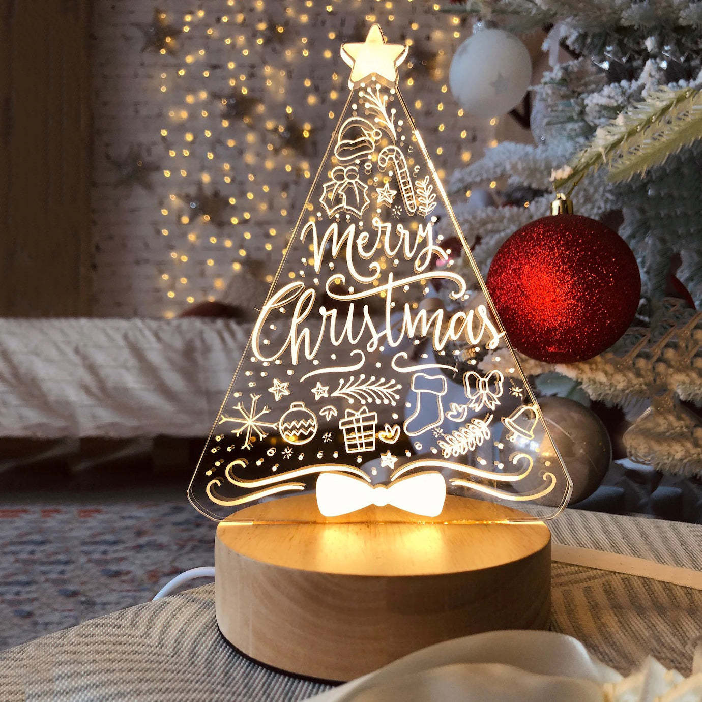Christmas Tree Night Light Home Decor Gifts for Kids-Engravingift