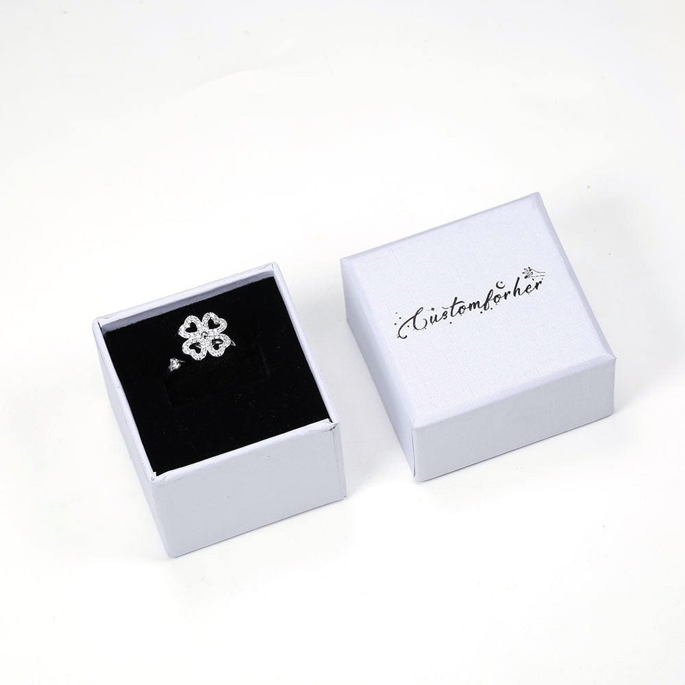 Mother's Day Gift 925 Sterling Silver Moon Star Sun Spinner Anxiety Ring-Engravingift