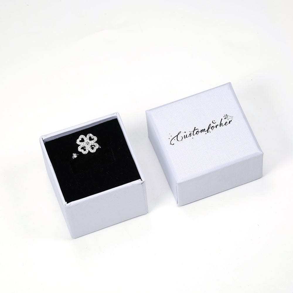 Mother's Day Gift 925 Sterling Silver Moon Star Sun Spinner Anxiety Ring-Engravingift