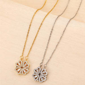 Mother's Day Gift Four Leaf Necklace-Engravingift