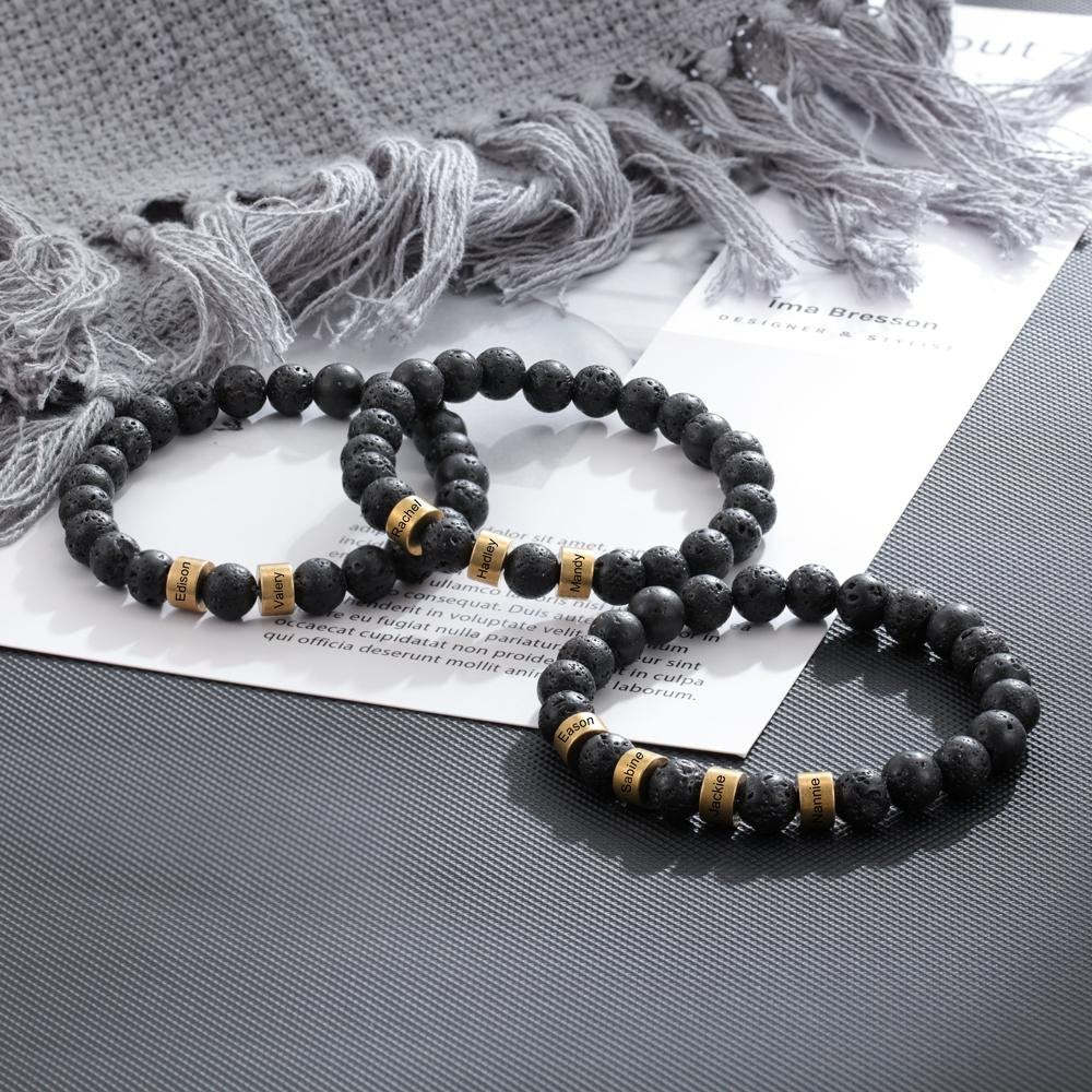Christmas Gift Tiger Eye Men Bracelet Personalized Beaded Warp Bracelet Gift For Him