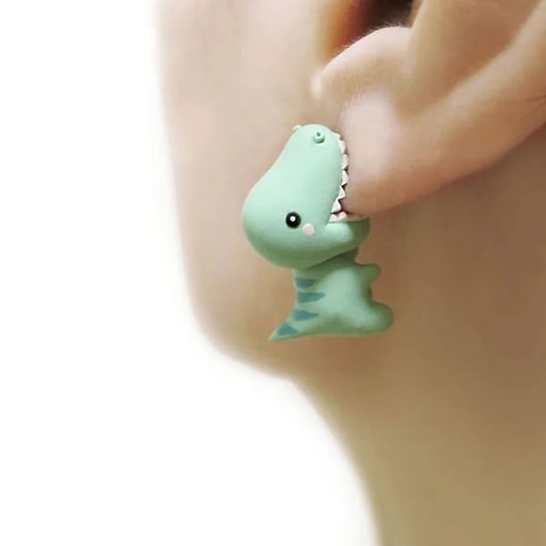 Cute Animal Bite Earrings-Engravingift