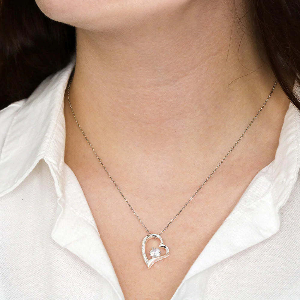 Mother's Day Gift To My Bonus Daughter Heart Necklace "life has given me the gift of you" Warm Gifts For Daughter-Engravingift