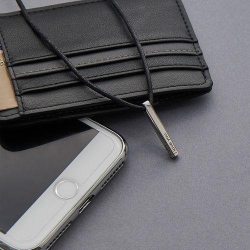 Christmas Gift Men Vertical Bar Necklace Engraved 4 Side 3D Bar Necklace Personalized with 4 Names-Engravingift