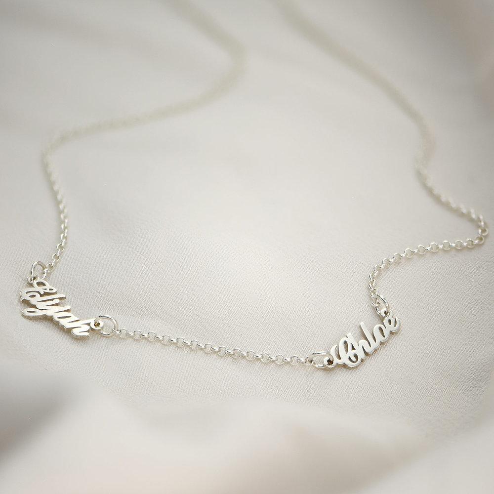 Valentine's Day Gift Two Name Necklace Custom 2 Names Personalized Multiple Name Necklace