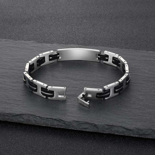 Christmas Gift Mens Bracelet Engravable Waterproof Bracelets