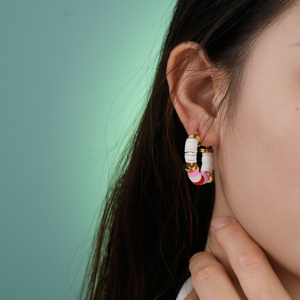 Christmas Gift Dopamine Colorful Earring and Bracelet