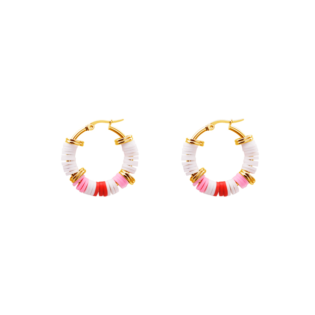Christmas Gift Dopamine Colorful Earring and Bracelet