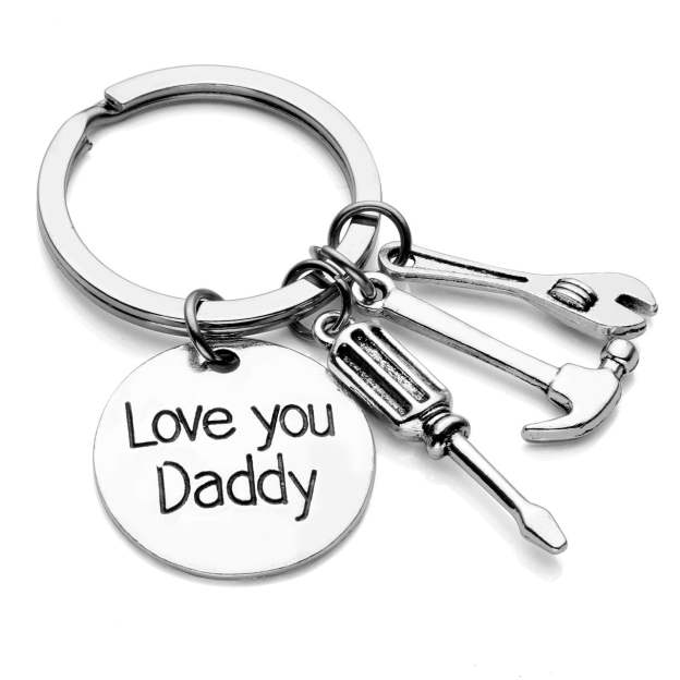 Christmas Gift Daddy Gifts Repair Tools Keychain-Engravingift