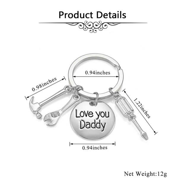 Christmas Gift Daddy Gifts Repair Tools Keychain-Engravingift