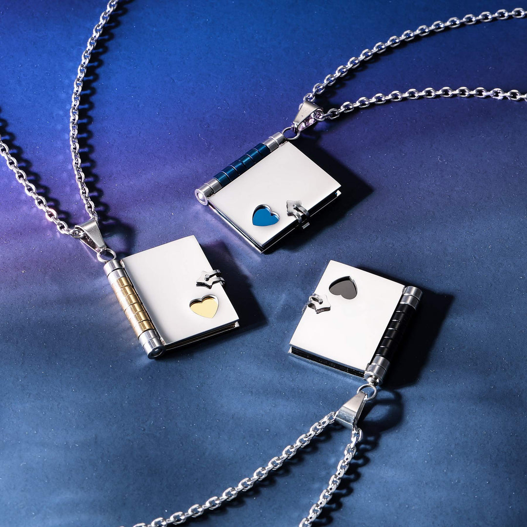 Personalized Book Locket Necklace