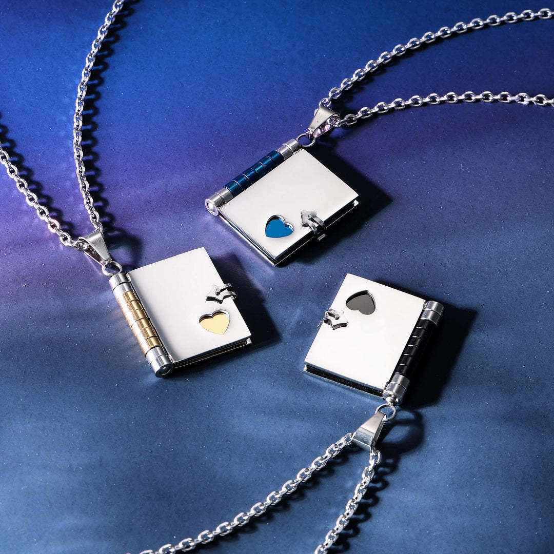 Personalized Book Locket Necklace