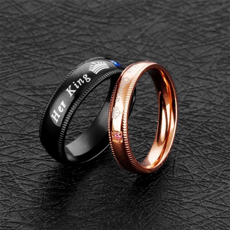 Mother'sDay Gift gifts Her King His Queen Ring Couples Ring