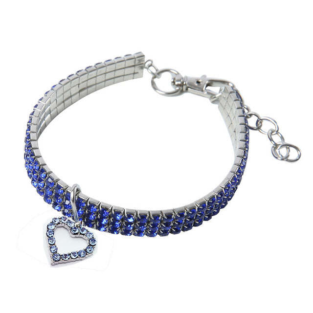 Mother's Day Gift Bling Rhinestone Dog Collar Crystal Puppy-Engravingift