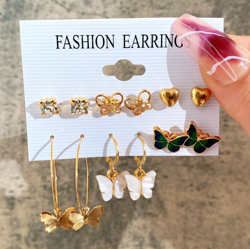 Mother's Day Gift Hot Sale Gold Geometric Pearl Earrings-Engravingift