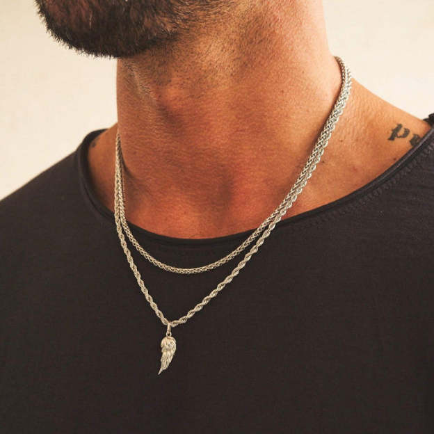 Mother's Day Gift Gift For Men Angel's Wing Pendant-Engravingift