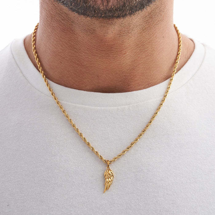 Mother's Day Gift Gift For Men Angel's Wing Pendant-Engravingift