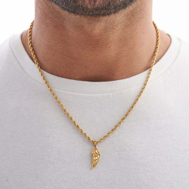 Mother's Day Gift Gift For Men Angel's Wing Pendant-Engravingift