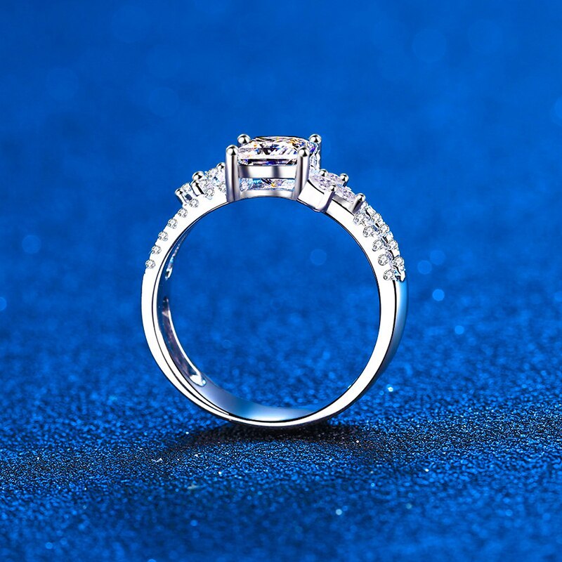Luxury Moissanite Floral Vine VVS1 D Color Wedding Ring - 1013Bazaar