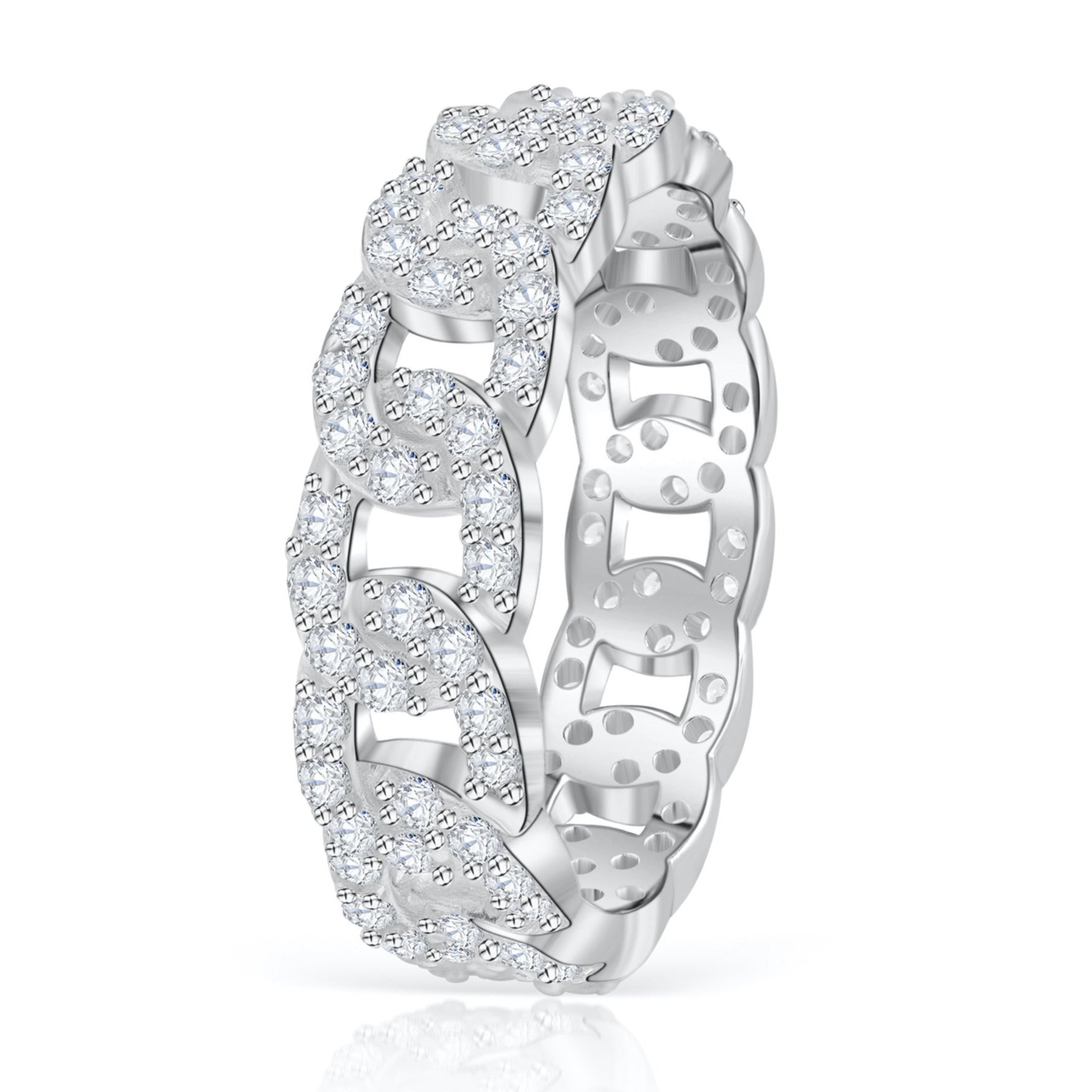 Mother's Day Gift Diamond Chain Ring-Engravingift