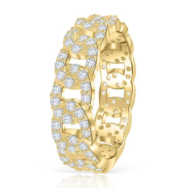 Mother's Day Gift Diamond Chain Ring-Engravingift