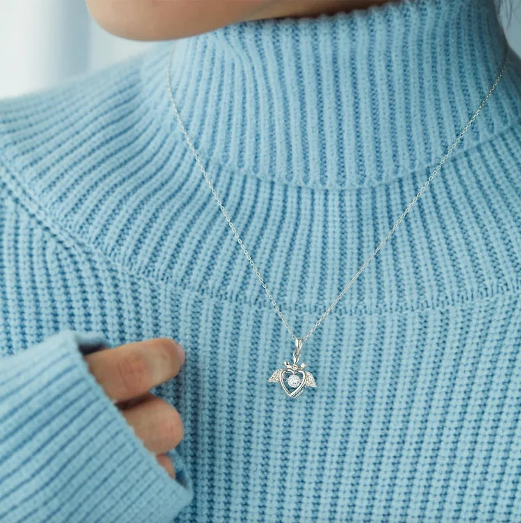 For My Badass Queen Crown Heart Sparkling Dance Necklace