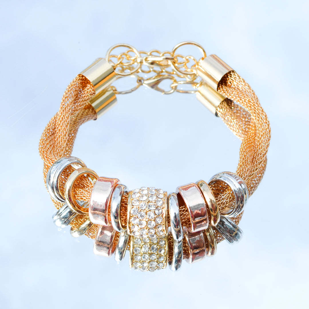 Mother's Day Gift Entwined Gold Metal Set-Engravingift