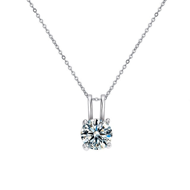 Moissanite Pendant D Color VVS1 Necklace - 1013Bazaar