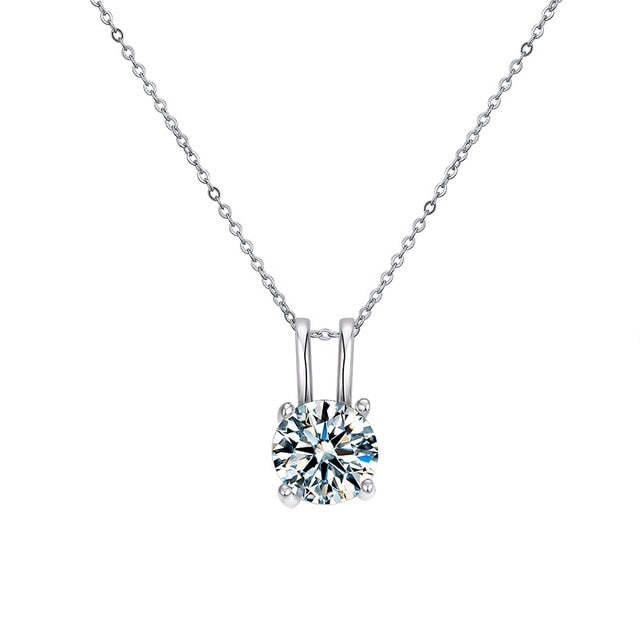 Moissanite Pendant D Color VVS1 Necklace - 1013Bazaar