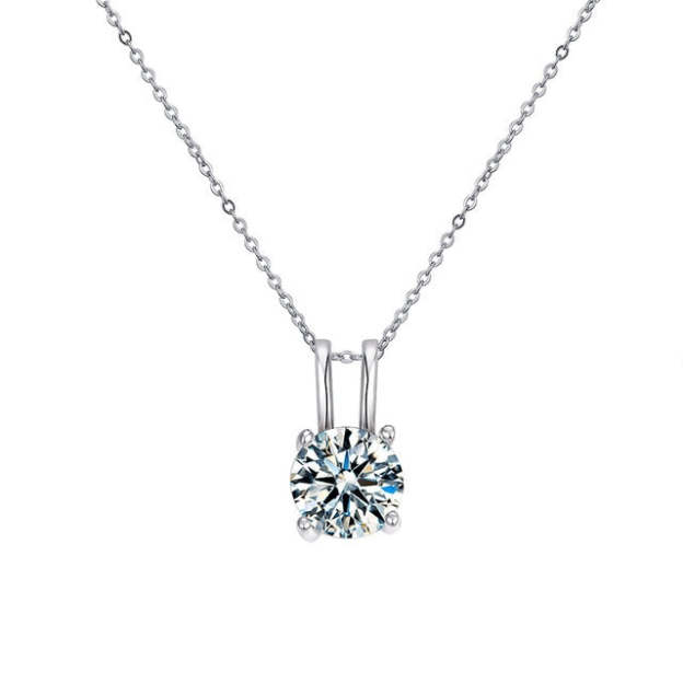 Moissanite Pendant D Color VVS1 Necklace - 1013Bazaar