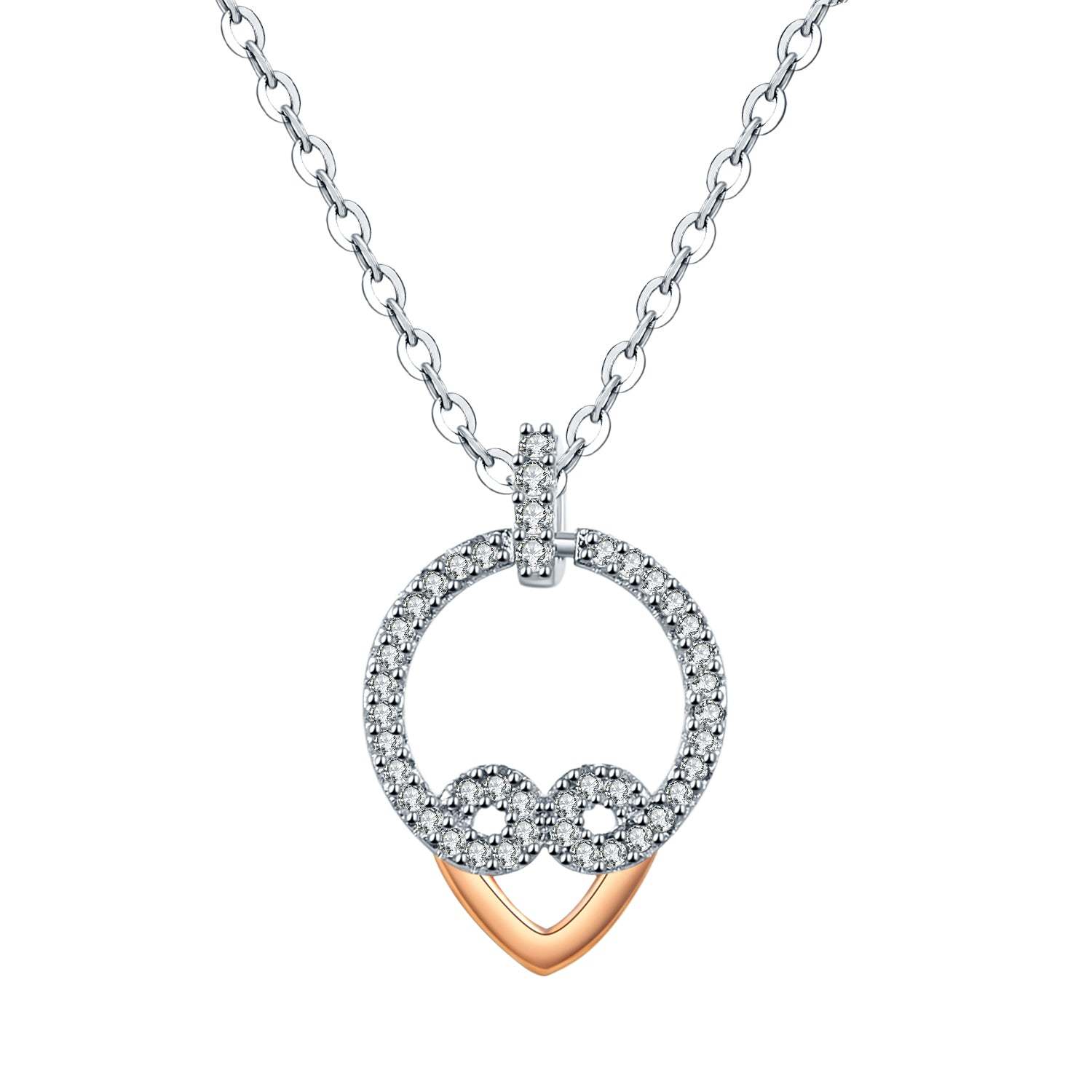 Mother's Day Gift Love Always Heart Pendant Necklace-Engravingift