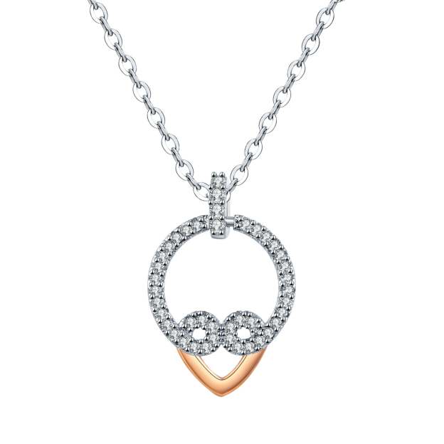 Mother's Day Gift Love Always Heart Pendant Necklace-Engravingift