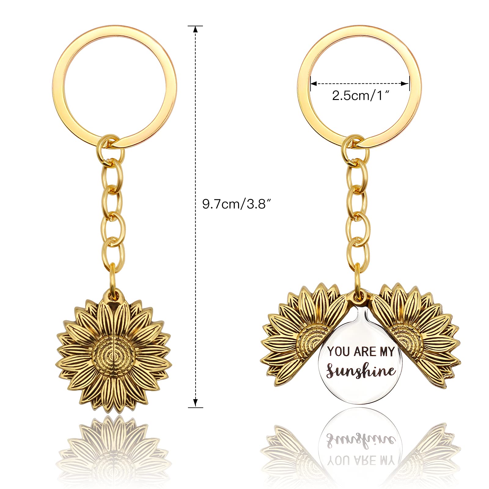 Mother's Day Gift “You are My Sunshine“ Keychain-Engravingift