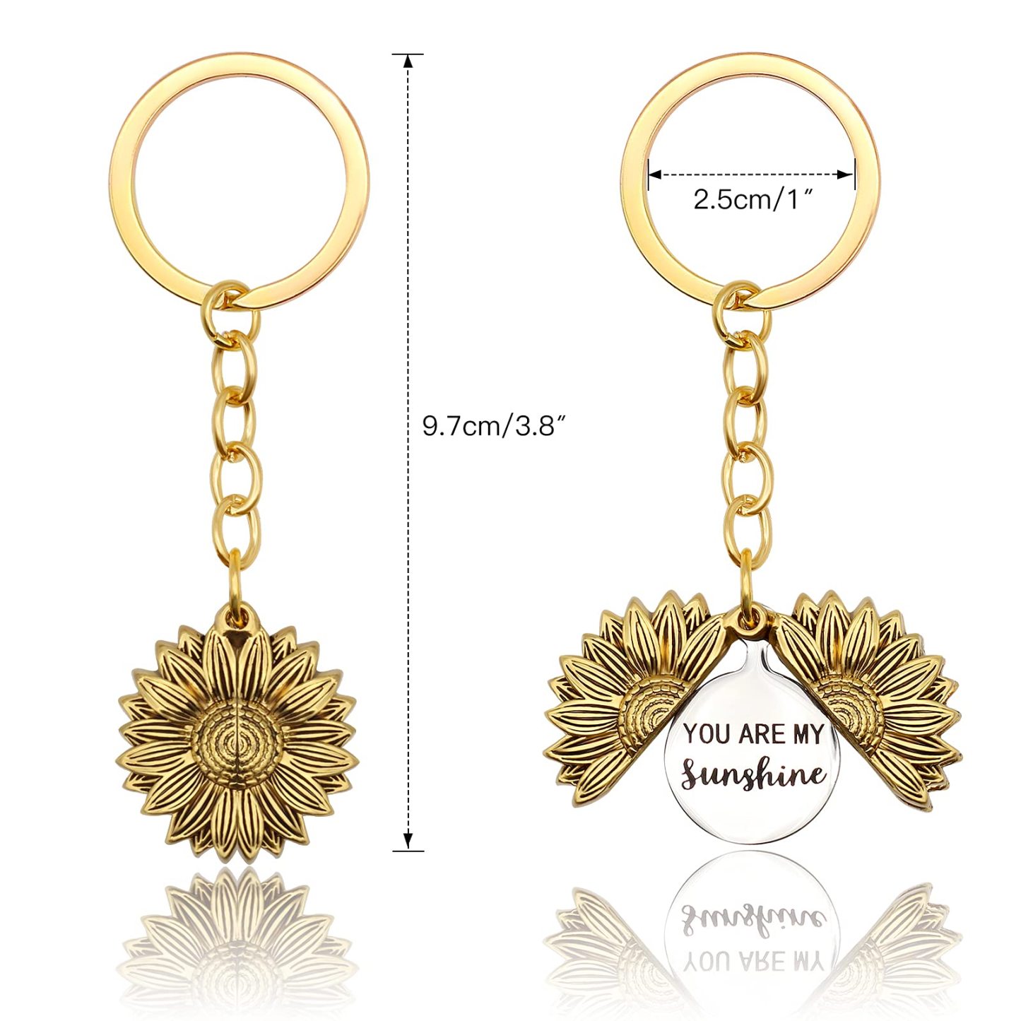 Mother's Day Gift “You are My Sunshine“ Keychain-Engravingift