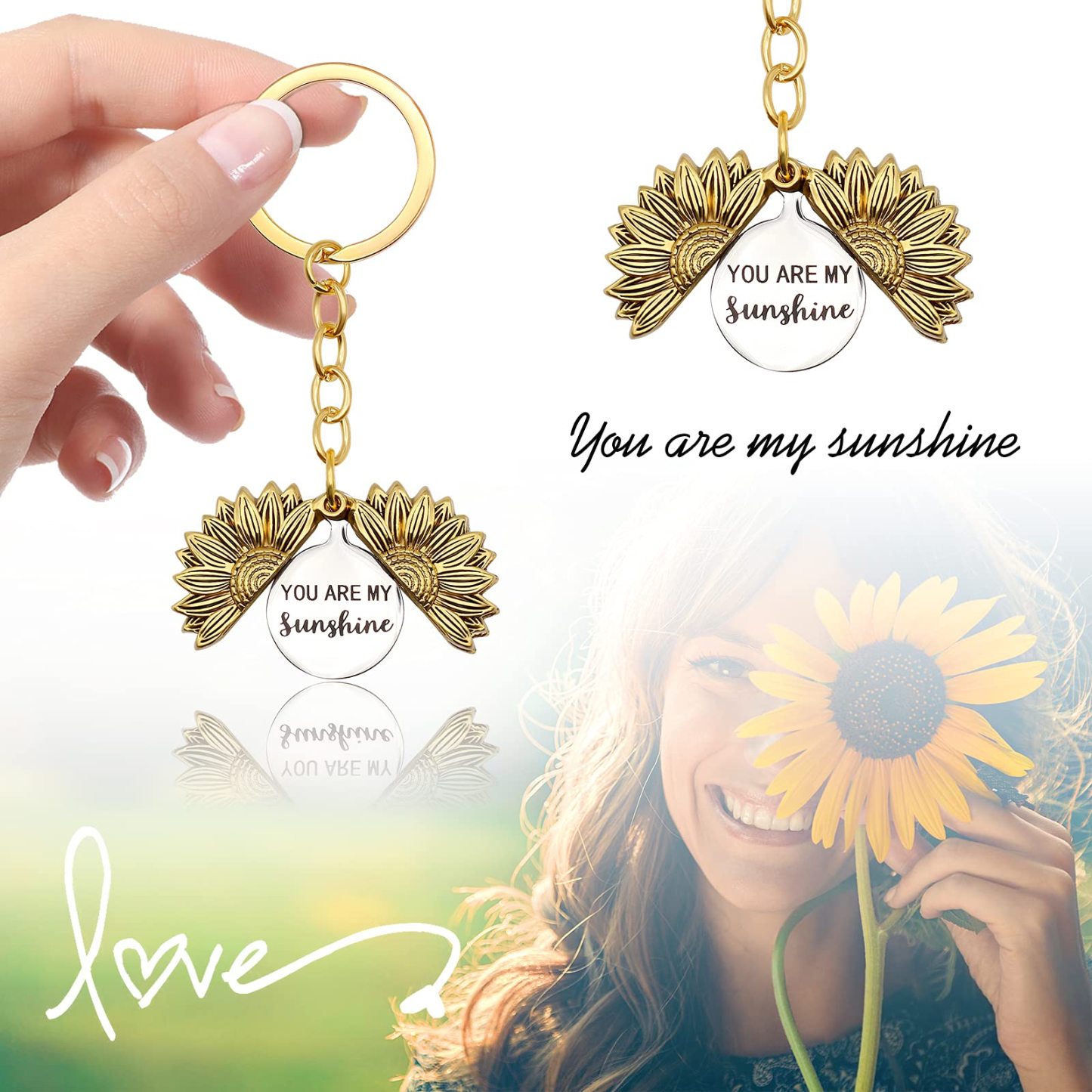 Mother's Day Gift “You are My Sunshine“ Keychain-Engravingift