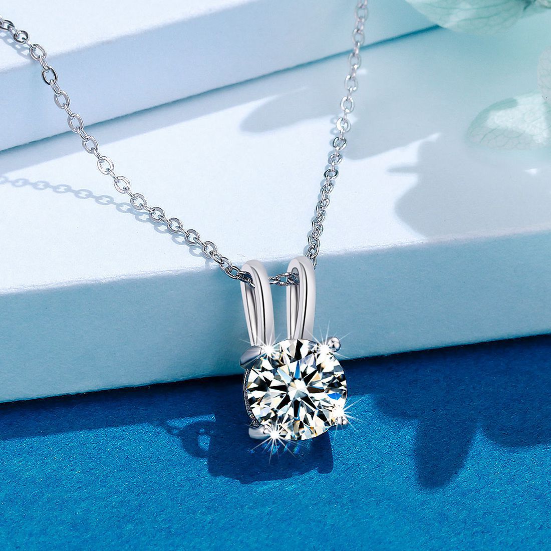 Moissanite Pendant D Color VVS1 Necklace - 1013Bazaar