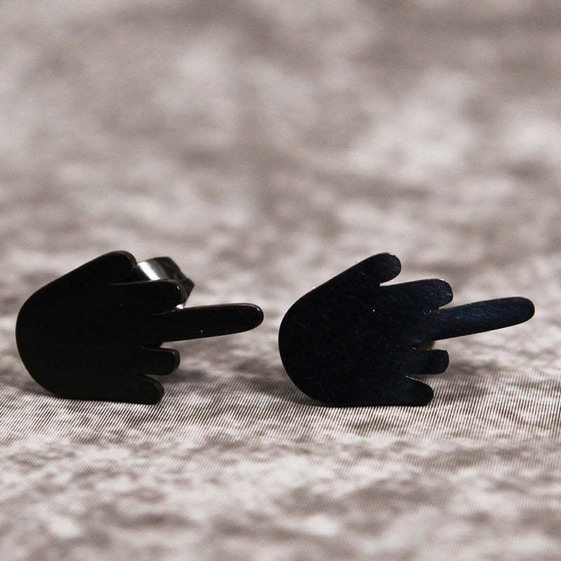 Mother's Day Gift Middle Finger Earrings-Engravingift