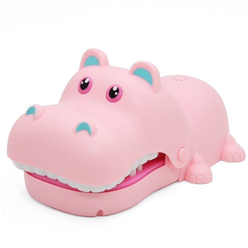 Christmas Gift Funny Teeth Finger Biting Toy Hippo-Engravingift