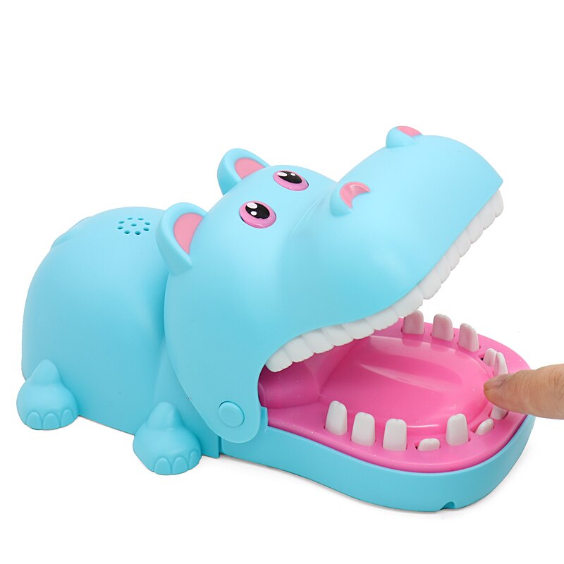 Christmas Gift Funny Teeth Finger Biting Toy Hippo-Engravingift