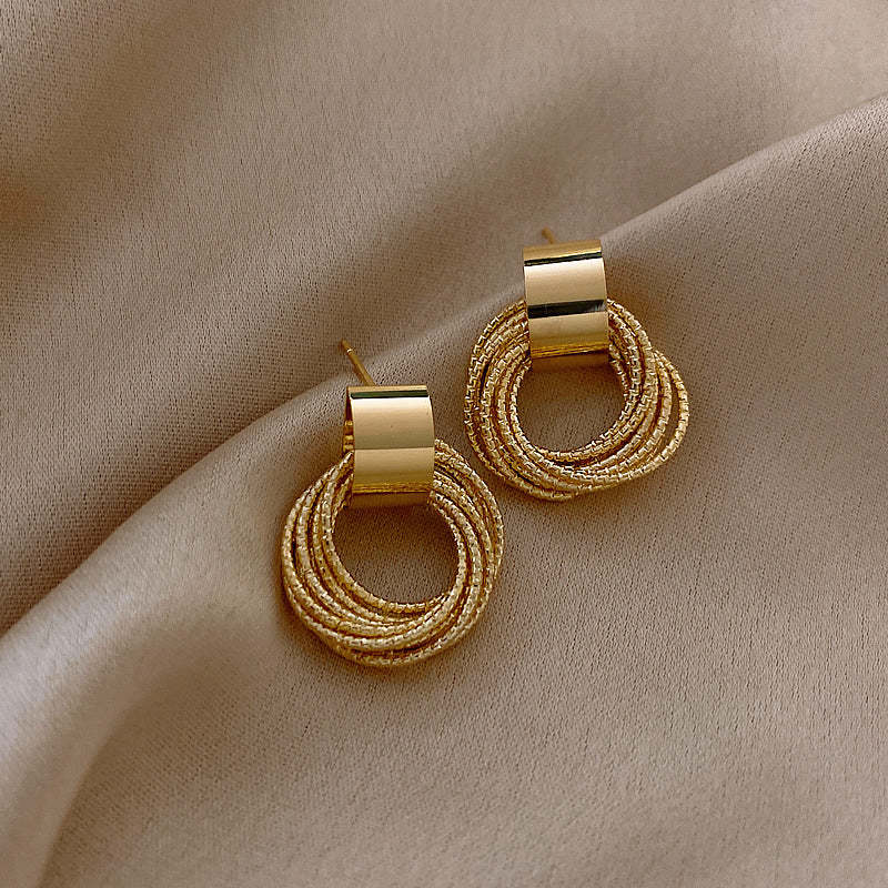 Mother's Day Gift Small circle earrings-Engravingift