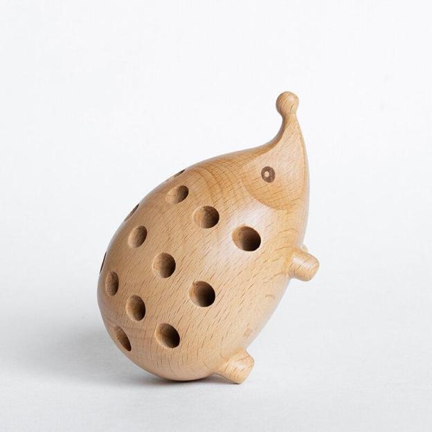 Mother's Day Gift Wooden Hedgehog Pen Holder-Engravingift