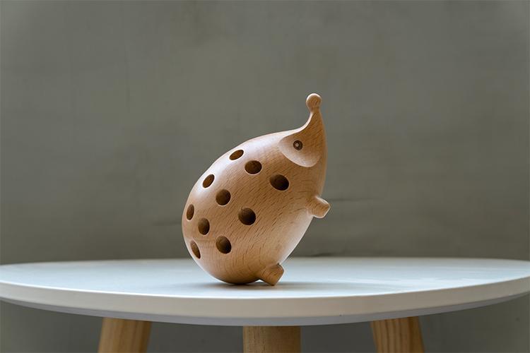 Mother's Day Gift Wooden Hedgehog Pen Holder-Engravingift