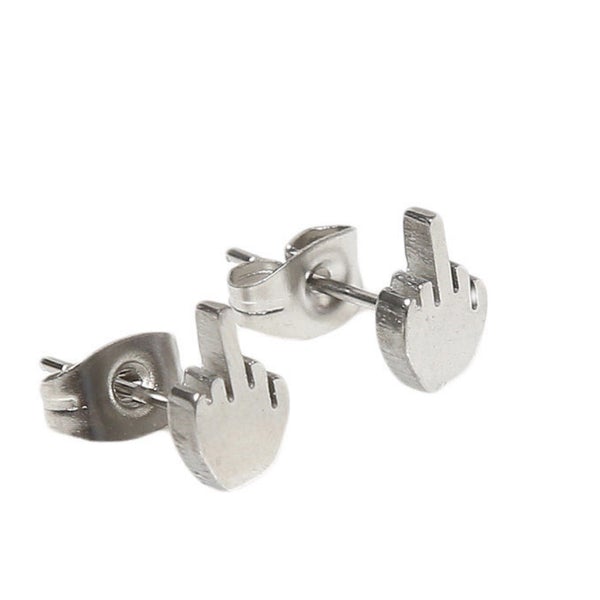 Mother's Day Gift Middle Finger Earrings-Engravingift