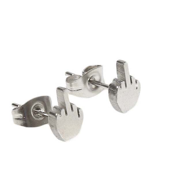 Mother's Day Gift Middle Finger Earrings-Engravingift