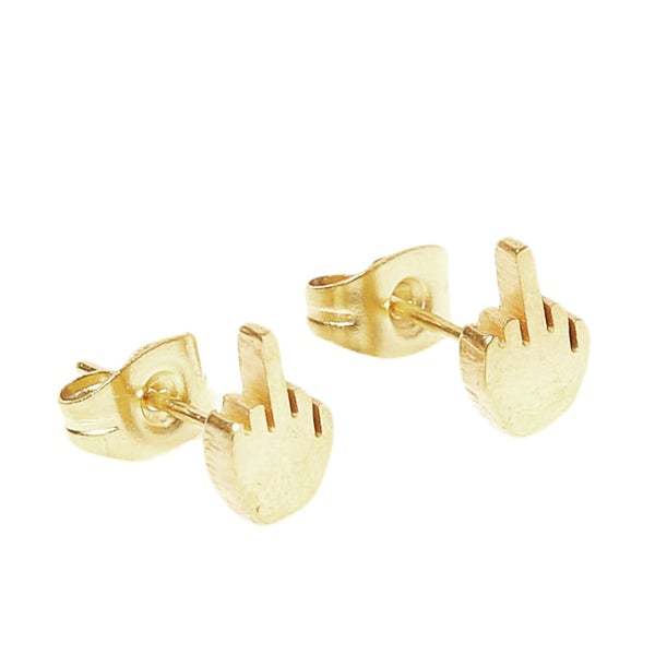 Mother's Day Gift Middle Finger Earrings-Engravingift